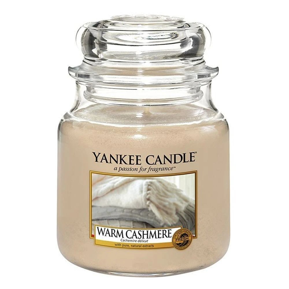 Yankee Candle Classic Medium Jar Warm Cashmere žvakė 411g