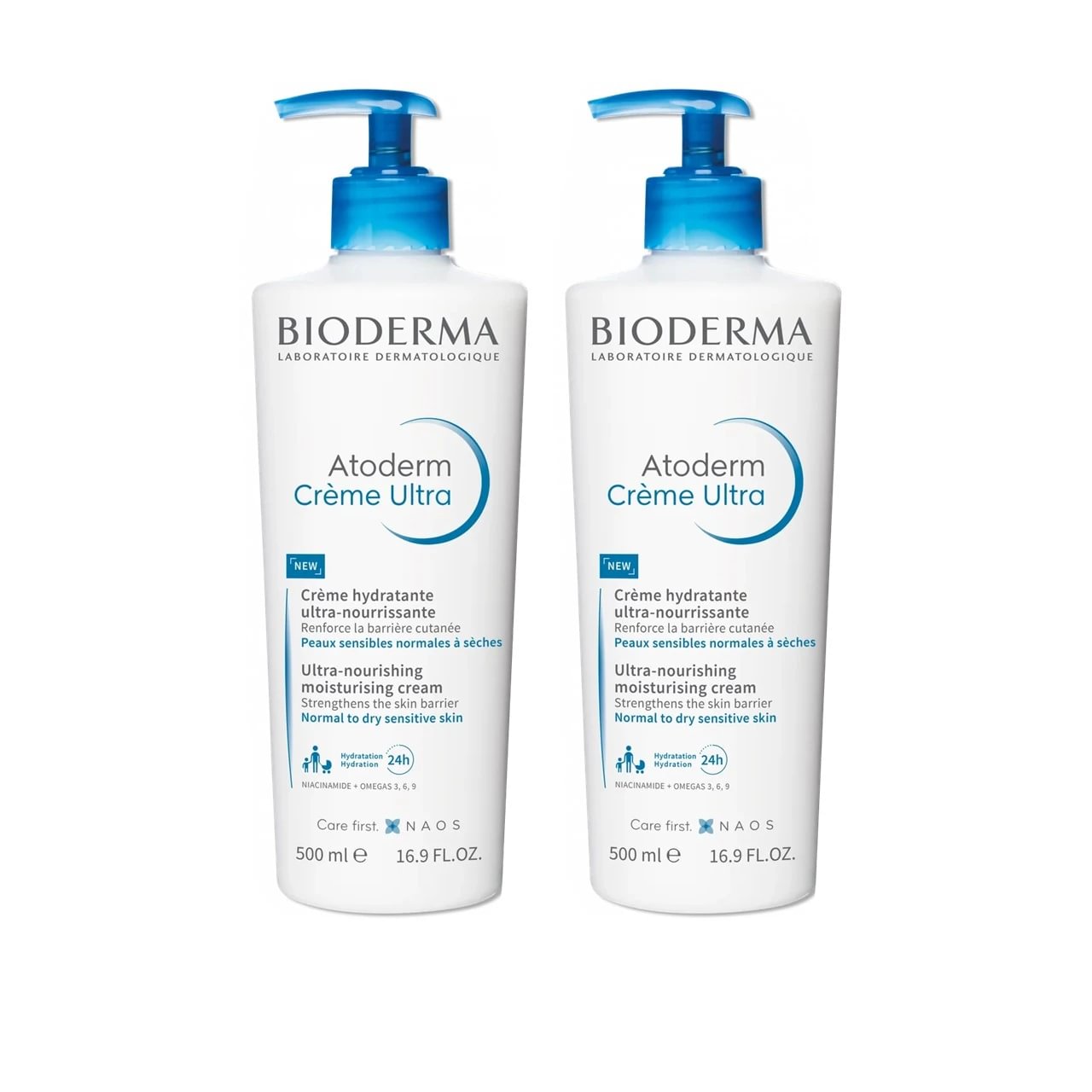 Bioderma Atoderm Ultra Nourishing Moisturising kūno kremas 500ml