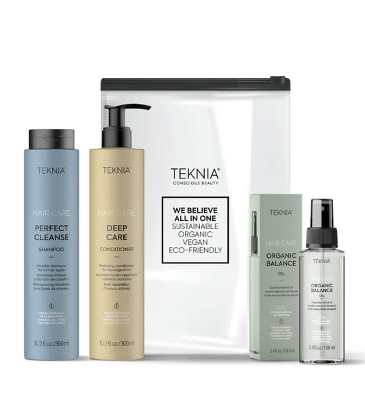 Lakme Teknia Sports Ritual Pack: šampūnas 300ml + kondicionierius 300ml + aliejus 100ml